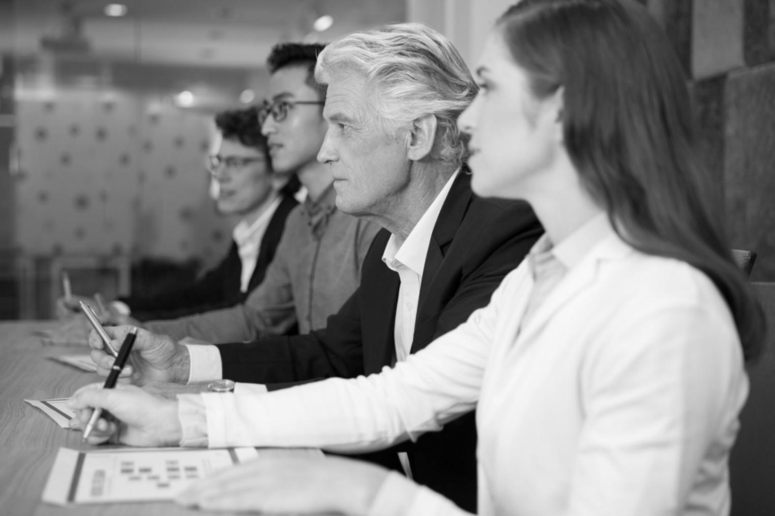 Groupe de travail analysant des stratégies de négociation
